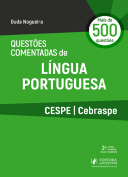Questões comentadas de língua portuguesa: CESPE - Cebraspe