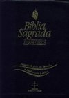 BIBLIA SAGRADA HARPA CRISTA LETRA GIGANTE LETRA VERMELHA COURO BONDED PRETA
