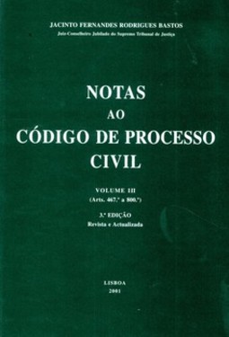 Notas ao código de processo civil