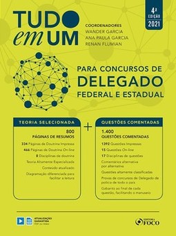 Tudo em um para concursos de delegado federal e estadual