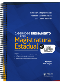 Caderno de treinamento para magistratura estadual - Provas de sentença simuladas