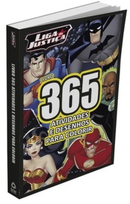 Liga da Justiça - Livro 365 atividades e desenhos para colorir
