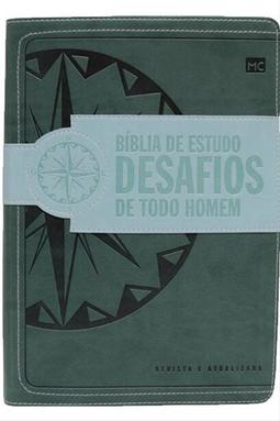 Bíblia de Estudo Desafios de Todo Homem - Verde