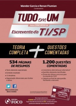 Tudo em um para concurso de escrevente do TJ/SP: Teoria completa e questões comentadas