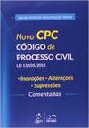NOVO CPC CODIGO DE PROCESSO CIVIL LEI 131052015