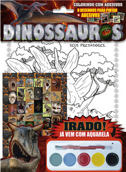Dinossauros - Colorindo com adesivos