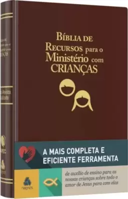 Bíblia de recursos para o ministério com crianças - Luxo marrom