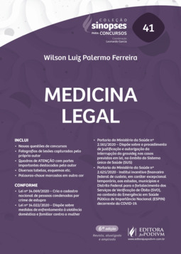 Sinopses para concursos - Medicina legal