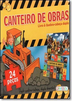 Livro E Quebra-Cabeca Duplo- Canteiro De Obras