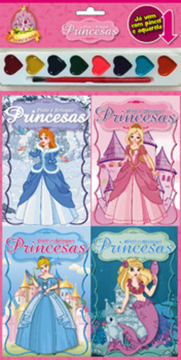 Pinte e brinque - Princesas