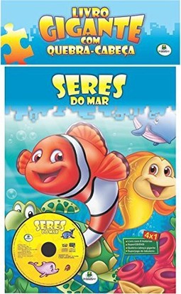 Livro Gigante C/Q-Cabeca(Eco/Esp):Seres Do Mar (I)