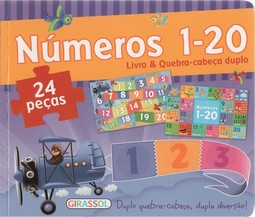Livro & quebra-cabeça duplo - número 1-20