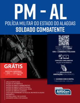 Soldado combatente - Polícia Militar do Estado do Alagoas - PM-AL: Edital 2021