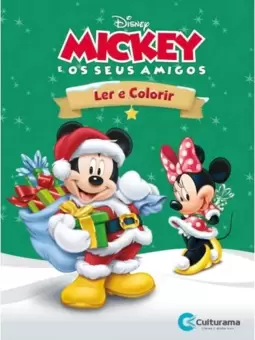 Livro Médio Ler e colorir - Mickey Natal