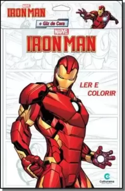Homem de Ferro - Ler e colorir com Giz