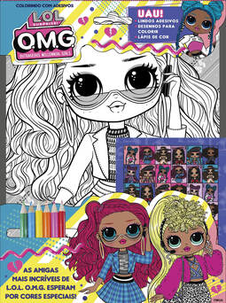L.O.L. Surprise! OMG - Colorindo com adesivos