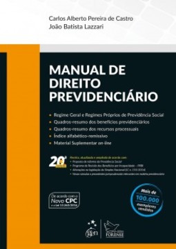 Manual de direito previdenciário