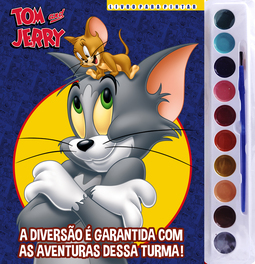 Tom e Jerry livro para pintar com aquarela