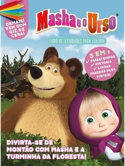Masha e o urso: livro de atividades para colorir