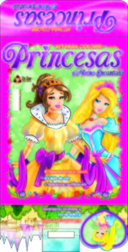 Princesas do reino encantado - Colorindo com adesivos