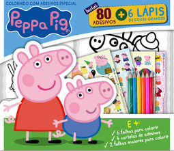 Peppa Pig - Colorindo com adesivos especial