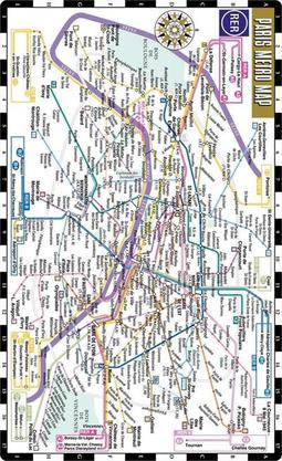STREETWISE PARIS METRO MAP