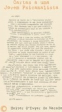 Cartas a uma Jovem Psicanalista