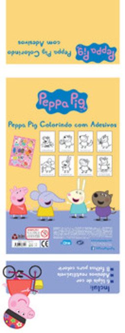 Peppa Pig - Colorindo com adesivos