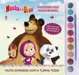 Masha e o urso: prancheta para pintar especial