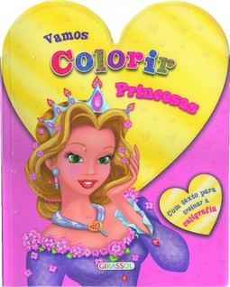 Vamos colorir - princesas rosa
