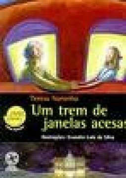 Um trem de janelas acesas