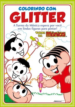 Turma da Mônica Colorindo com Glitter