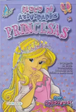 Bloco de atividades princesas - lilás