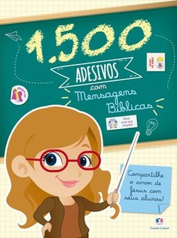 1500 adesivos com mensagens bíblicas