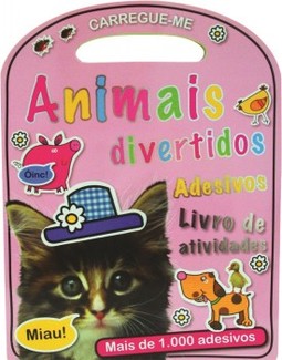 Animais divertidos: adesivos, livros de atividades