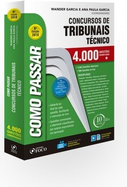 Como Passar Em Concursos De Tribunais Técnico - Nível Médio - 4.000 Questões