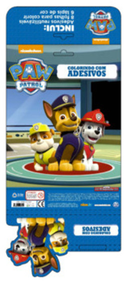 Patrulha canina - Colorindo com adesivos