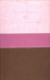 Holy Bible: New Revised Standard Version with the Apocrypha Chocolate / Pink Tri-Color Flexisoft Leather