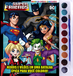 DC Super Friends - Livro para pintar com aquarela