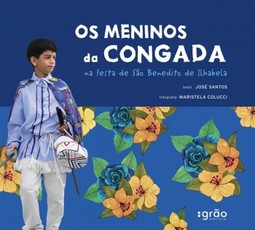 Os meninos da congada na festa de São Benedito de Ilhabela