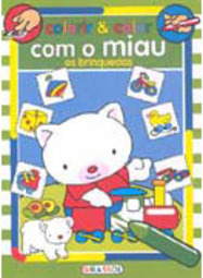 Colorir e Colar com o Miau: os Brinquedos
