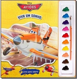 Avioes - Viva Um Sonho - Livro Para Colorir