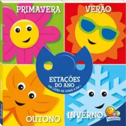 Um livro de girar 4 em 1: estações do ano