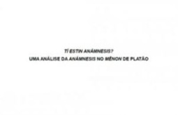 Tí Estín Anámnesis?