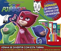 PJ Masks - Colorindo com adesivos especial