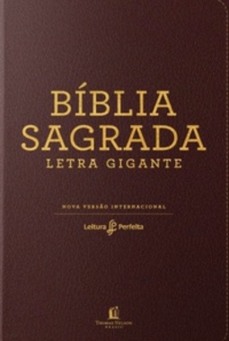 Bíblia Sagrada - Leitura Perfeita - NVI - Letra Gigante - Couro Marrom