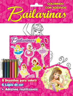 Bailarinas: colorindo com adesivos