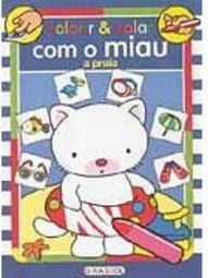 Colorir e Colar com o Miau: a Praia