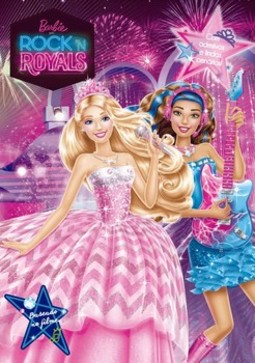 Barbie em Rock 'n Royals: com adesivos e lindos cenários!