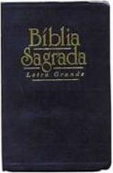 Bíblia Sagrada: Letra Grande - Luxo Preta com Beiras Douradas